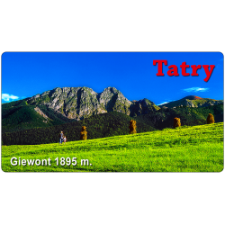 Magnes 98x53 mm TATRY - GIEWONT1895 m